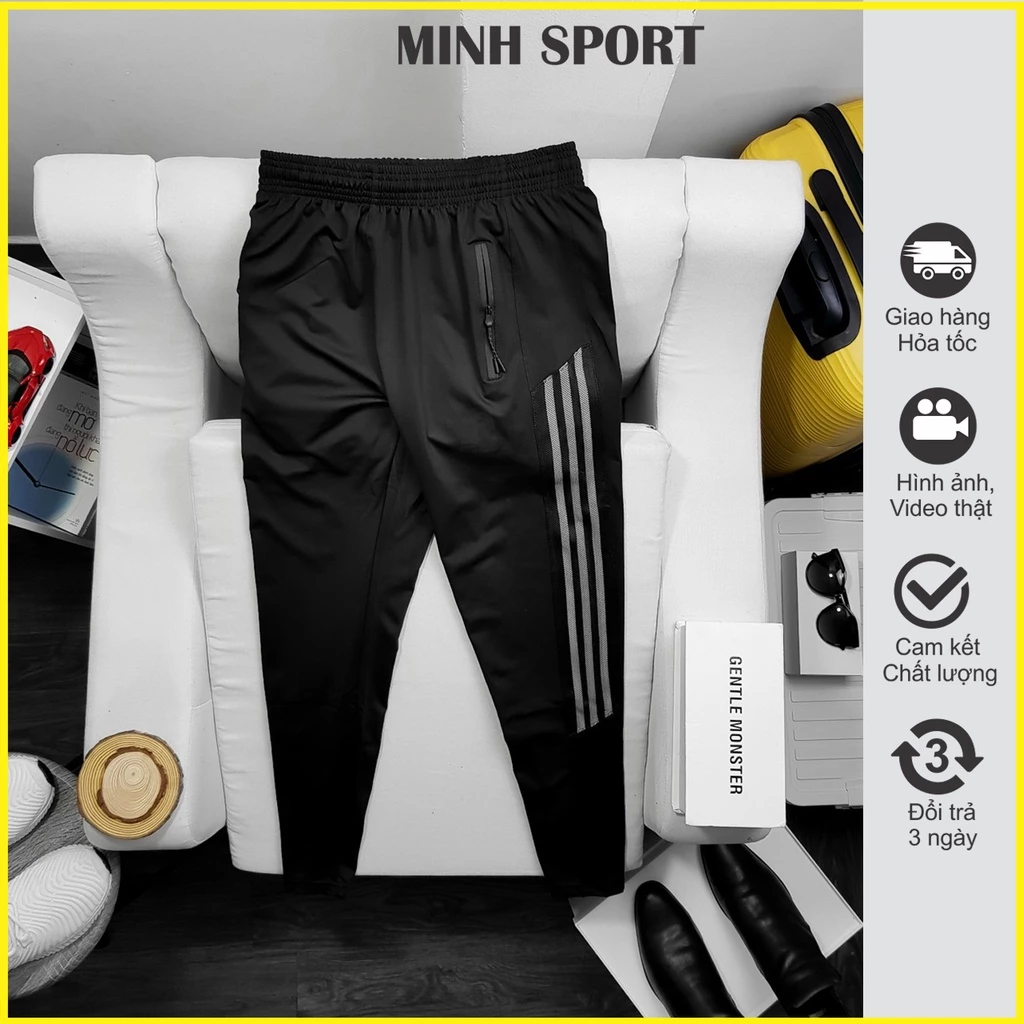 Quần Dài Thể Thao Nam Vải Thun Poly Cao Cấp, Có Big Size, Mềm Mịn, Thoải Mái mã QUAN.20